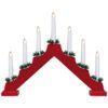 matches21 - Webshop Weihnachtsleuchter Fensterleuchter Holz 7 flammig Batteriebetrieben in 3 Farben 119789 2 1 19