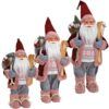 matches21 - Webshop Weihnachtsmaenner Santas Sack Ski rosa grau rot Figuren Weihnachten 1 Stk 3 Groessen 119584 1 13