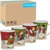 matches21 - Webshop Weihnachtstassen Tassen Becher Kaffeebecher Schneemann 36 Stk 11cm 450ml 106795 8 1 10