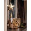 matches21 - Webshop Weihnachtswichtel aus Holz Weihnachtsmann Figur gold braun 20 cm 126719 1 1 4