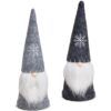 matches21 - Webshop Wichtel Weihnachtswichtel Adventsdeko Dekofiguren grau Filz 2er Set sort 2 Groessen 122525 1 1 12