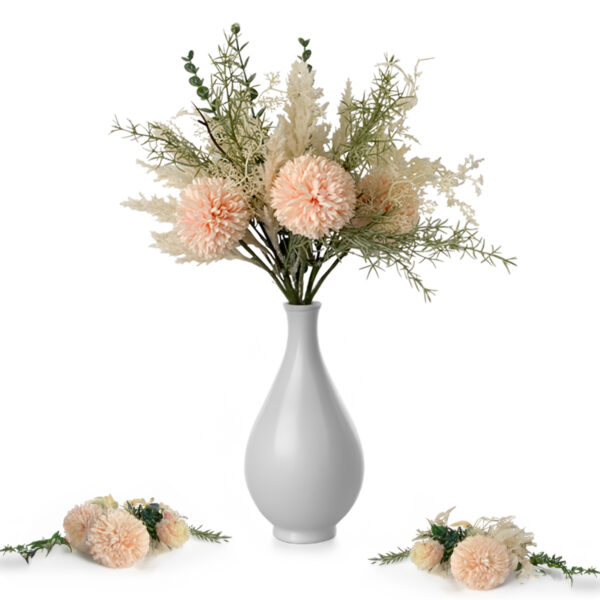 matches21 - Webshop Wiesenblumen Kunstpflanzen Blumenstraeusse gebunden 1 Stk 37 cm 3 Farben 120537 7 1 45