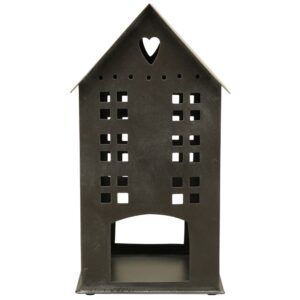 matches21 - Webshop Windlicht Haeuschen Haus Fenster Teelichthalter schwarz 14 5x16x27 5 cm 125386 1 24