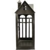 matches21 - Webshop Windlicht Haeuschen Haus Fenster Teelichthalter schwarz 18x35x41 cm 125387 1 5