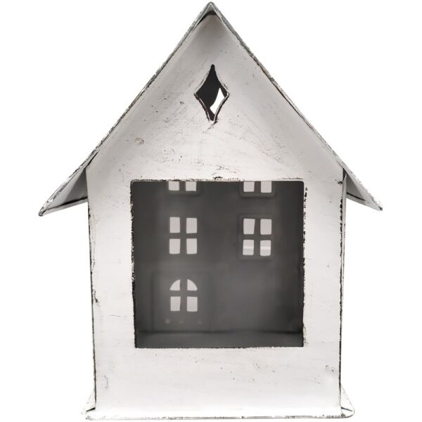 matches21 - Webshop Windlichter Haeuschen Haus Fenster Teelichthalter Kerzen weiss 12 5x11x14 cm 125394 2 1 3