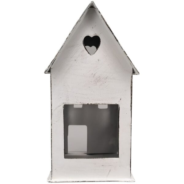 matches21 - Webshop Windlichter Haeuschen Haus Fenster Teelichthalter Kerzen weiss 12x9 5x16 cm 125398 2 1 3