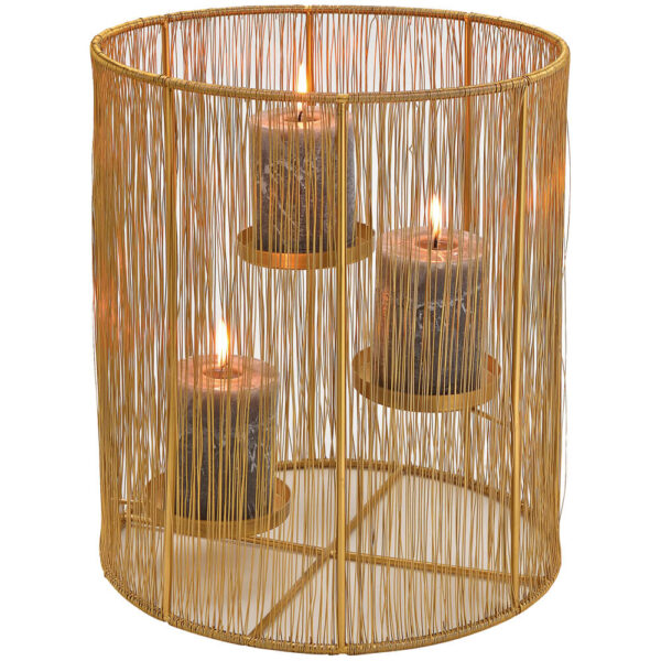 matches21 - Webshop Windlichter Kerzenhalter aus Metallstaeben gold fuer 3 Stumpenkerzen 1 Stk 2 Groessen 122553 1 10