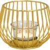 matches21 - Webshop Windlichter Metall und Glaseinsatz Teelichtglaeser Deko Gold 1 Stk 2 Groessen 121418 2 1 12