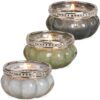 matches21 - Webshop Windlichter Teelichtglaeser Orient Glas Metall 3er Sets weiss gruen grau 2 Groessen 116527 1 1 11