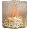 matches21 - Webshop Windlichter Teelichtglaeser dickes Glas Shabby Vintagelook grau 1 Stk 2 Groessen 122031 4 1 11