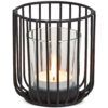 matches21 - Webshop Windlichter aus Metallstaeben und Kerzenglaeser Teelichtglaeser schwarz 1 Stk 2 Groessen 122516 1 14