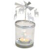 matches21 - Webshop Windlichter mit Karussell rotierend silber Metall Glas 3er Set sort 8x7 cm 119601 2 1 7