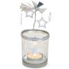 matches21 - Webshop Windlichter mit Karussell rotierend silber Metall Glas 3er Set sort 8x7 cm 119601 3 1 8