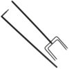 matches21 - Webshop Windrad Gartendeko Metall Fluegel geschraubt gegenlaeufig silber 1 Stk 51x19x216 cm 120765 1 1 8