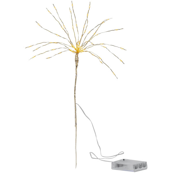 matches21 - Webshop Winterbeleuchtung LED Dekostrauss formbare aeste Metall Messingfarben 1 Stk 25x42 cm 122748 1 1 2