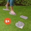 matches21 - Webshop XXL Trittsteine grosse Blaetter Garten 4 Paar Tritt Steine Beton 35x18 cm 120611 1 1 9