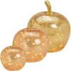 matches21 - Webshop aepfel und LED Lichter und Timer Dekoaepfel Dekoobst Glas Obst gold 1 Stk in 3 Groessen 122659 1 16