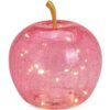 matches21 - Webshop aepfel und LED Lichter und Timer Dekoaepfel Dekoobst Glas Obst rosa 1 Stk in 3 Groessen 122569 2 1 14