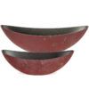 matches21 - Webshop matches21 Jardiniere Pflanzschale Pflanzgefaess oval Blumenschale Kunststoff Schale Rostoptik 1 Stk 39x10 5x10 cm 113829 2 22