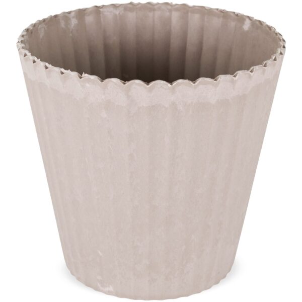 matches21 - Webshop uebertoepfe Blumentoepfe Pflanzkuebel shabby Kunststoff sand 2 Groessen 126348 1 1 10