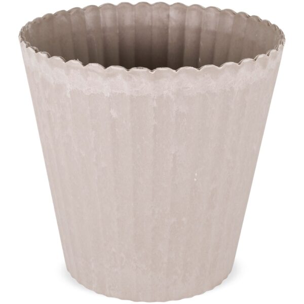 matches21 - Webshop uebertoepfe Blumentoepfe Pflanzkuebel shabby Kunststoff sand 2 Groessen 126348 3 1 11