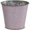 matches21 - Webshop uebertoepfe Blumentoepfe Praegemuster Metall silber rosa 2er Set in 5 Groessen 123639 6 1 31