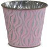 matches21 - Webshop uebertoepfe Blumentoepfe Praegemuster Metall silber rosa 2er Set in 5 Groessen 123639 7 1 32