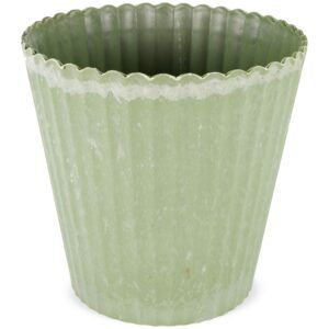 matches21 - Webshop uebertoepfe Blumentoepfe shabby Kunststoff olivgruen 2 Groessen 126347 2 1 35