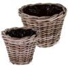 matches21 - Webshop uebertoepfe geflochten Blumenkoerbe Blumentoepfe Rattan natur 2 Groessen 126356 1 10