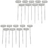 matches21 - Webshop 9 teiliges Kraeuterstecker Set Metall Hochbeet Kraeuterbeet und Gewaechshaus Kraeuterschilder fuer Garten und Balkon Witterungsbestaendige Metall Pflanzenschilder Kraeutergarten 28 cm 1 13