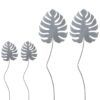 matches21 - Webshop Monstera Blaetter am Stab aus Eisen Grau in 2 Groessen Pflanzenstecker Gartendeko fuer draussen Blumenstecker fuer Terrasse und Balkon Wetterfeste und vielseitige Gartenstecker in moder 10