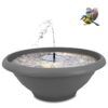 matches21 - Webshop Springbrunnen Set mit Solarbrunnen und Schale 127597 17 114