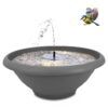 matches21 - Webshop Springbrunnen Set mit Solarbrunnen und Schale 127597 23 116