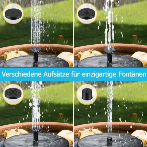 matches21 - Webshop Springbrunnen Set mit Solarbrunnen und Schale 127597 3 96