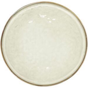 matches21 - Webshop Speiseteller Essteller Landhausstil Stoneware rund grau und Rand 1 Stk in 2 Groessen 123809 1 28