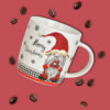 matches21 - Webshop Tassen MERRY CHRISTMAS Wichtel grau und rot Porzellan 36 Stk 12 cm 340 ml 122611 4 15