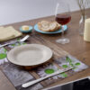 matches21 - Webshop Tischset Platzset MOTIV Margeriten Blueten und Holzbrett 1 Stk abwaschbar 109470 4 12